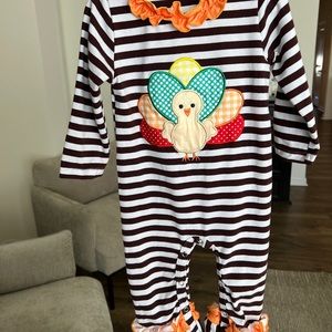 Thanksgiving baby outfit turkey